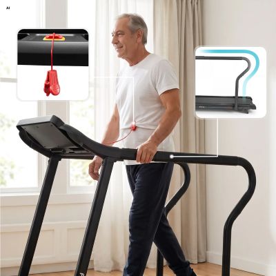 14. Spokey MOVI electric treadmill with handrails