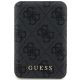 Guess Powerbank inductive 15W GUPB5FP4EMGK 5000mAh black/black 4G Leather Metal Logo MagSafe