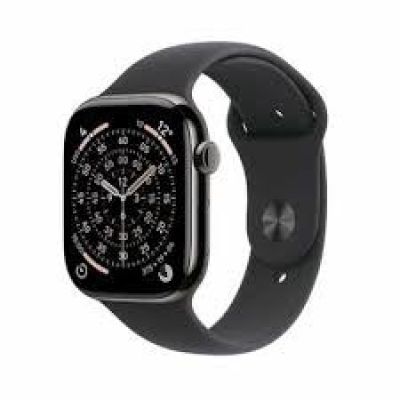 Apple Watch Series 11GPS + Cellular 42mmNatural Titanium Case with Stone Gray Sport Band - S/M