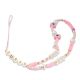 Guess pendant GUSTSHPP Phone Strap pink/pink Beads Shell