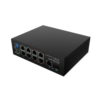 11. SWITCH LANBERG ILFE-8P-1GE-1S-120 LIGHT INDUSTRIAL POE 4XBT 4XAT SFP+ETH DIN FAST ETHERNET