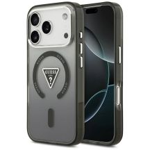 Guess IML Gradient Triangle Logo MagSafe Case for iPhone 18 Pro Max / 17 Pro Max – black
