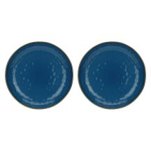 Set of 2 Concerto Blu Avio round bowls - Navy blue, 30 cm