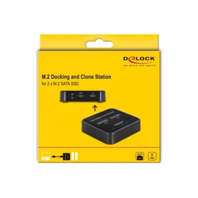 6. DeLOCK M.2 Docking Station for 2 x M.2 SATA SSDs with Clone Function