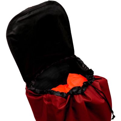 9. TROLLEY SHOPPING BAG ON WHEELS WITH FRAME 31L RED WHITE