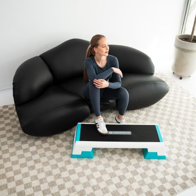 3. AS007 WHITE/MINT AEROBICS STEP HMS PREMIUM