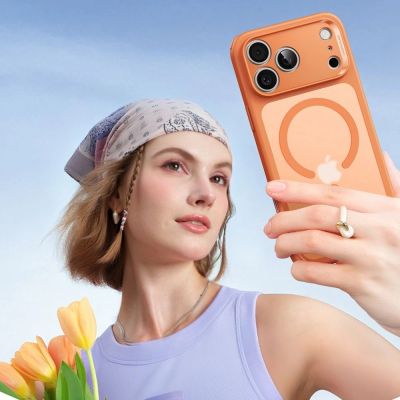 6. ESR Classic Hybrid MagSafe Case for iPhone 17 Pro Max - Clear Orange