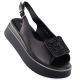 2. Women's sandals on a thick platform, black Potocki SZ12590
