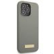 4. Guess GUHMP13XSPLG iPhone 13 Pro Max 6.7" grey/grey hard case Silicone Logo Plate MagSafe