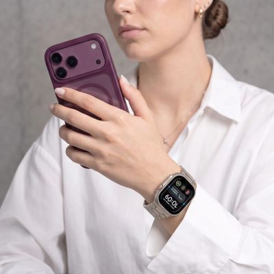 5. Tech-Protect Stainless Stainless Steel Bracelet for Apple Watch 44 / 45 / 46 / 49 mm – Silver-Gold