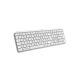 5. Logitech MX Keys S 920-011566 RF Wireless + Bluetooth QWERTZ Keyboard German Aluminum, White