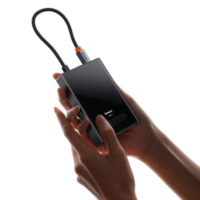 4. Baseus PioneerJoy 8-in-1 USB-C hub HDMI 4K@60Hz + HDMI 4K@30Hz + DisplayPort 8K@30Hz + VGA + 2 x USB-A 3.0 + 2 x USB-C - gray