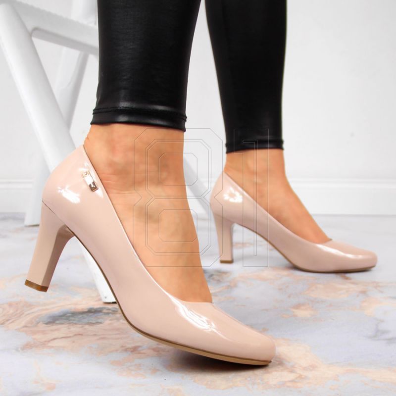 11. Sergio Leone W SK39J nude patent pumps