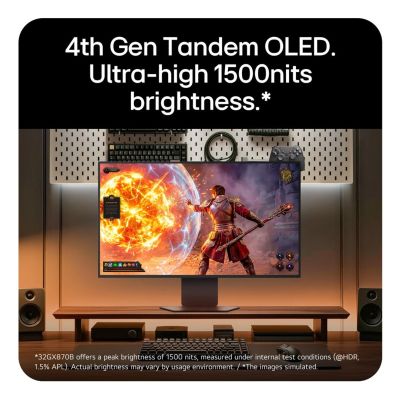 6. LG 32GX870B-B.AEU Computer Monitor 81.3 cm (32") 3840 x 2160 px 4K Ultra HD OLED Black