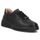 Women's leather wedge shoes, black Filippo DP8326