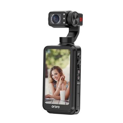 2. Ordro Pocket M5 3-Axis Gimbal Camera, 5K, for Vlogging and YouTube – Black