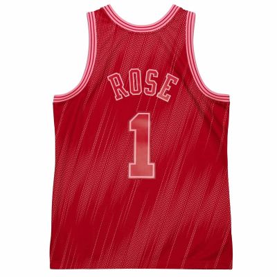2. Mitchell & Ness NBA Jersey Swingman Monochrome Chicago Bulls Derrick Rose - TFSM1280-CBU08DRSRED1
