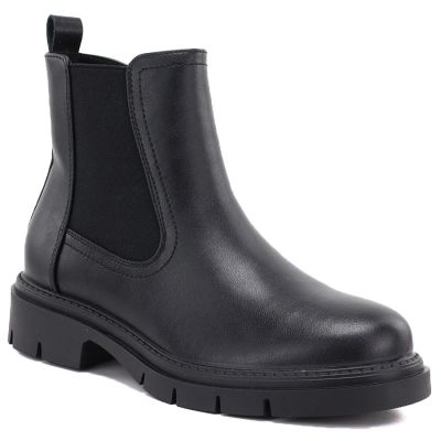 5. Women's leather ankle boots, black Sergio Leone BT-01-S