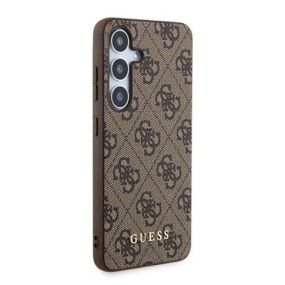 4. Guess 4G Metal Gold Logo case for Samsung Galaxy A35 - brown