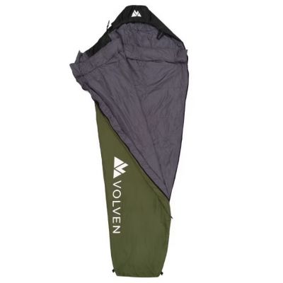2. Volven Superlight II Travel Sleeping Bag - Olive Green Right