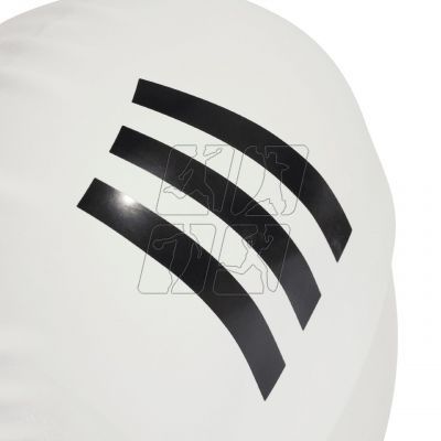 3. Adidas 3-Stripes swimming cap IU1902