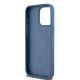 12. DKNY Leather Monogram Pattern Metal Logo MagSafe Case for iPhone 15 Pro Max - Blue