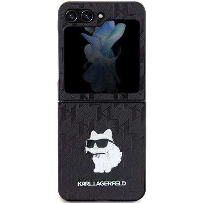 2. Karl Lagerfeld Saffiano Monogram Choupette Pin case for Samsung Galaxy Z Flip 5 - black