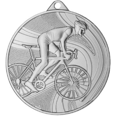 4. Silver medal - cycling - steel medal