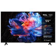 TCL 55P69K LED TV 55'' 4K Ultra HD Google TV Dolby Atmos DVB-T2 Black