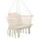 OPENWORK HAMMOCK HANGING CHAIR STORK'S NEST 78x64CM ECRU