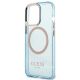 6. Guess Gold Outline Translucent MagSafe case for iPhone 13 Pro / iPhone 13 - blue