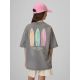 2. Loose T-shirt with print for girls 4F 4FJRSS26TTSHF3980-25S
