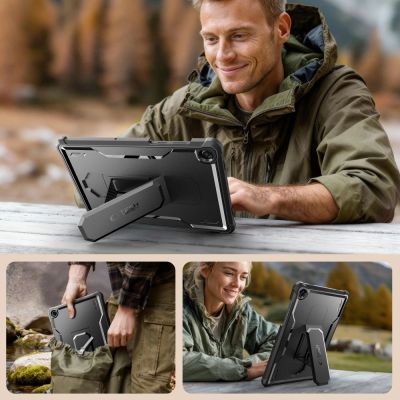 2. Tech-Protect Kevlar Pro Case for Samsung Galaxy Tab A9+ / A11+ - Black