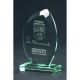7. Engraved glass trophy with case