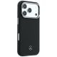 4. Mercedes Leather Semi Wrap Grill Pattern MagSafe Case for iPhone 17 Pro - Black