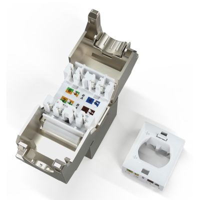 2. Digitus Compact CAT 6A Keystone Module, Shielded, Tool-Free Installation. 24 pcs.