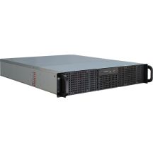 Inter-Tech 2U-20255 Rack Black, Stainless Steel