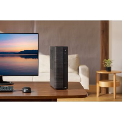 5. ASUS V500 SFF V501SV-05210H036W Intel Core 5 210H 8GB DDR5-SDRAM 512GB SSD Windows 11 Home PC Black, Wood