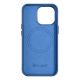 3. iCarer Litchi Premium Leather Case iPhone 14 Pro Max Magnetic Leather Case with MagSafe Light Blue (WMI14220712-LB)