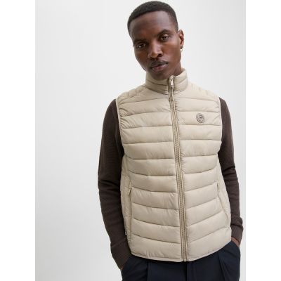 5. Jack&Jones men's vest JJEBRADLEY LIGHT BODYWARMER COLLAR NOO 12280973 CROCKERY