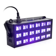 LIGHT4ME LED UV 18x3W DMX spotlight + strobe