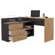 4. DANY CORNER DESK ANTHRACITE ARTISAN SET