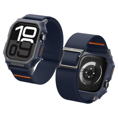 15. Spigen Lite Fit "Pro" Strap for Apple Watch 10 46mm - Navy Blue