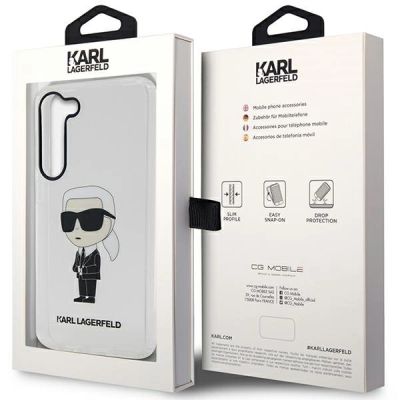 8. Karl Lagerfeld KLHCS23MHNIKTCT S23+ S916 transparent hardcase Ikonik Karl Lagerfeld