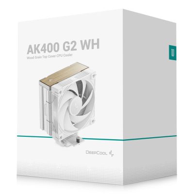 9. DeepCool AK400 G2 WH Processor Air Cooler 12cm White 1 pc.