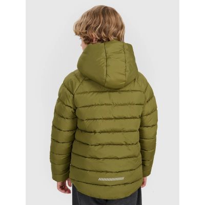 2. Boy's double-sided down jacket with synthetic filling 4F 4FJRAW25TDJAM0790-43S