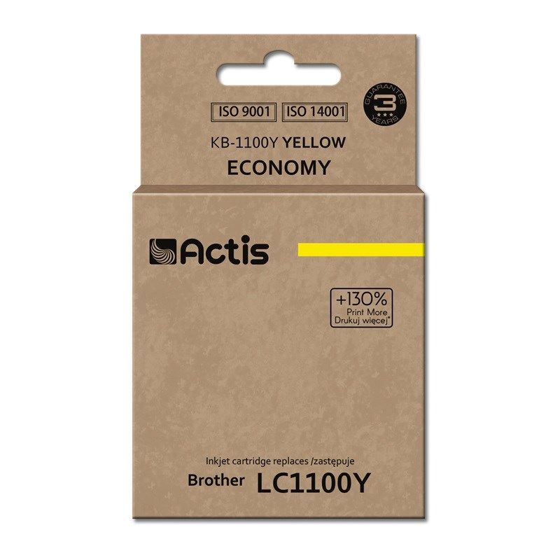 Actis KB-1100Y Ink (replaces Brother LC1100Y/980Y; Standard; 19 ml; yellow)