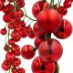 8. GARLAND BRANCH 180CM WITH 80 BALLS, RED MICA