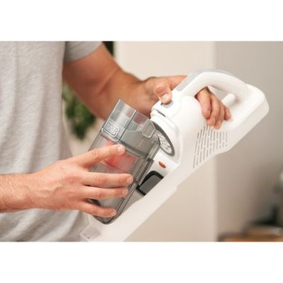 9. Black & Decker BHFEA515J Stick Vacuum Cleaner/Electric Brush Upright Vacuum Cleaner Battery Dry Cyclonic Bagless 0.5L Orange, White 1.5Ah