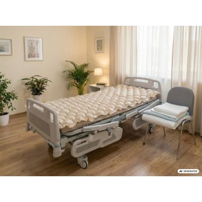 34. Anti-decubitus bubble mattress with alternating pressure